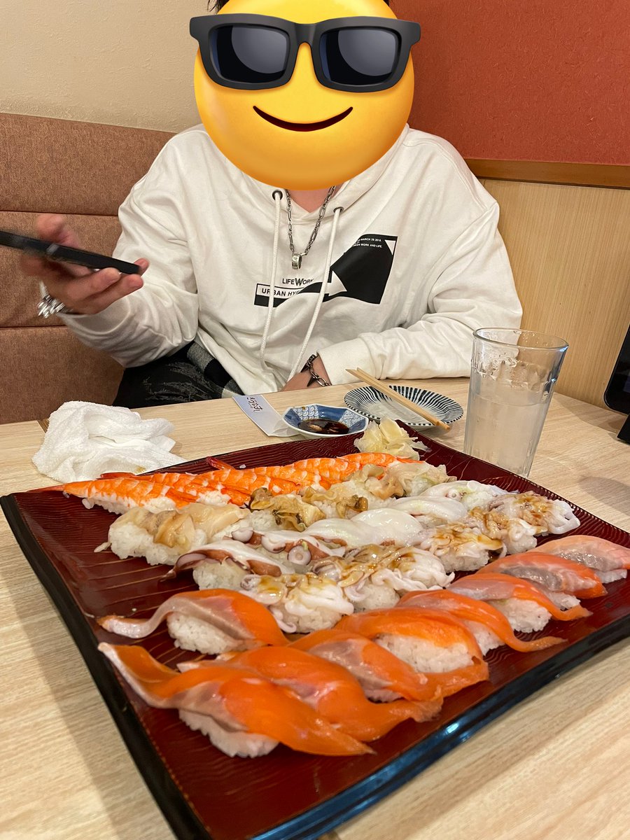 あの3時間前寿司🍣3時後また寿司🍣病気