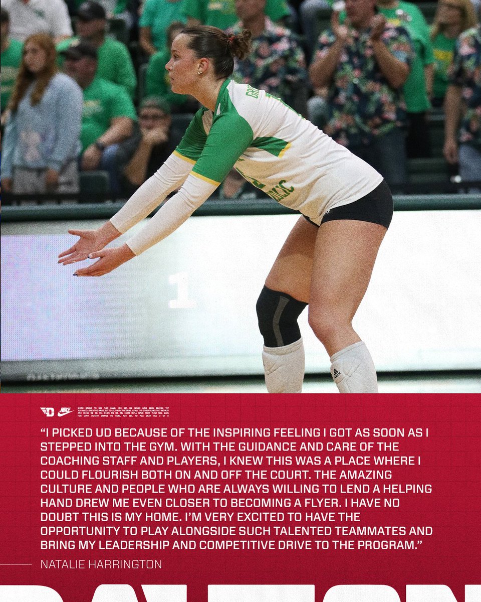 DaytonVB's tweet image. Please welcome setter Natalie Harrington to the Flyer Family! ✈️👏

#UDVB // #FlyerLegacy