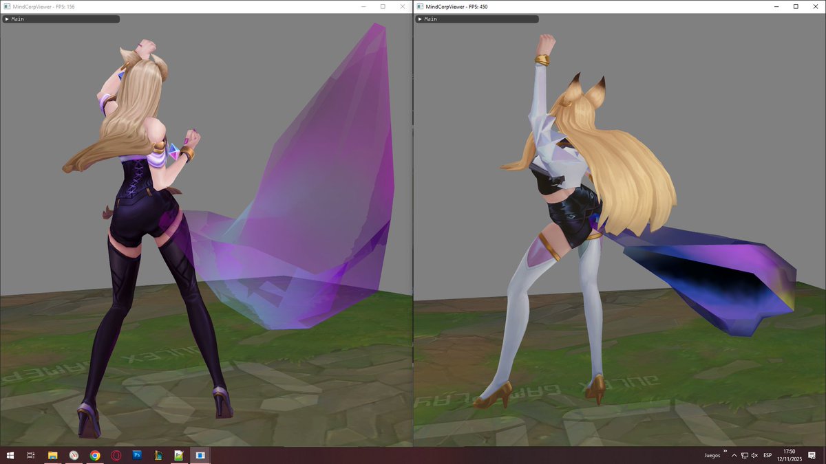 K/DA Ahri model in-game comparison

LoL Skin vs TFT Unbound
(vfx tails aren't exactly like the images)