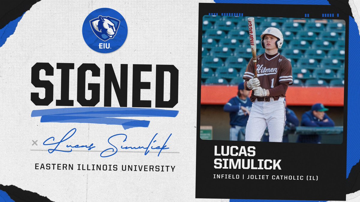 EIU_Baseball's tweet image. 🖌𝙎𝙄𝙂𝙉𝙀𝘿

It’s official!

Help us welcome 𝐋𝐔𝐂𝐀𝐒 𝐒𝐈𝐌𝐔𝐋𝐈𝐂𝐊 to the PANTHER FAMILY! 

@Lucassimulick21 | #RollThers