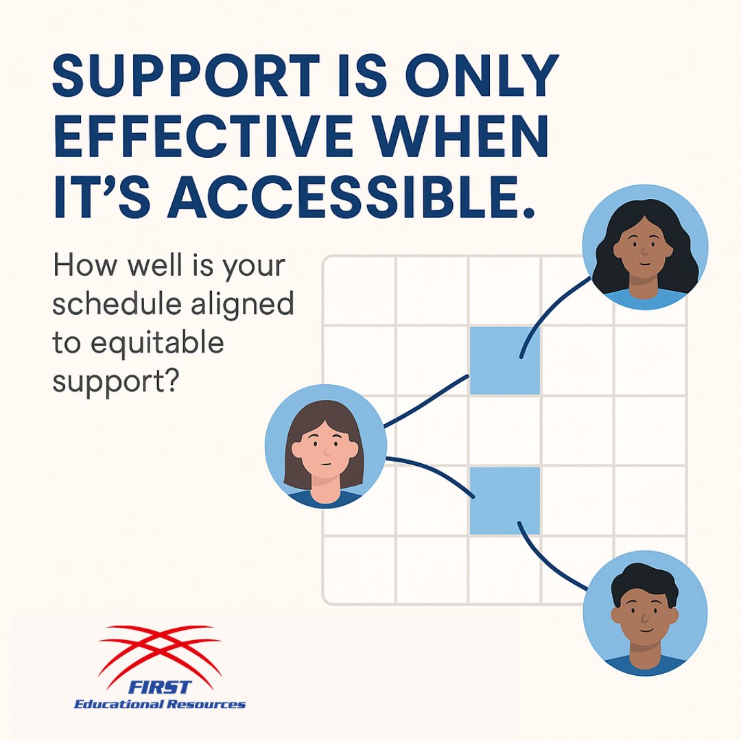 1stEdResources's tweet image. Support only matters if students can actually access it.
Is your schedule built to make equity possible or just convenient?
#SchoolScheduling #EquityInEducation #InstructionalTime
