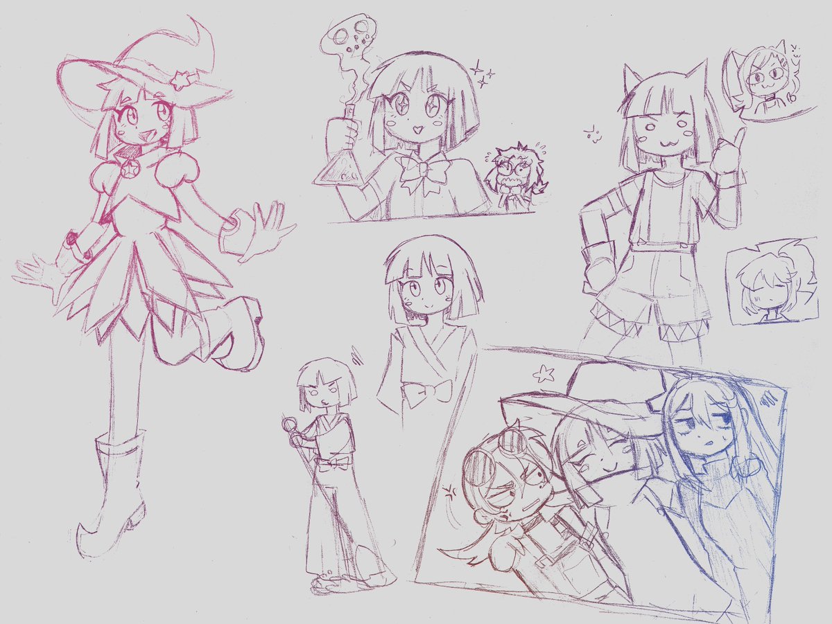 UnKumo_Art's tweet photo. Deltarune stuff is paused since... a lot of things.

SO by now, more magical girls.
Murky, this cutie one belongs to @castussan 
I love your designs bro ✨ https://t.co/ropsUkaHb6