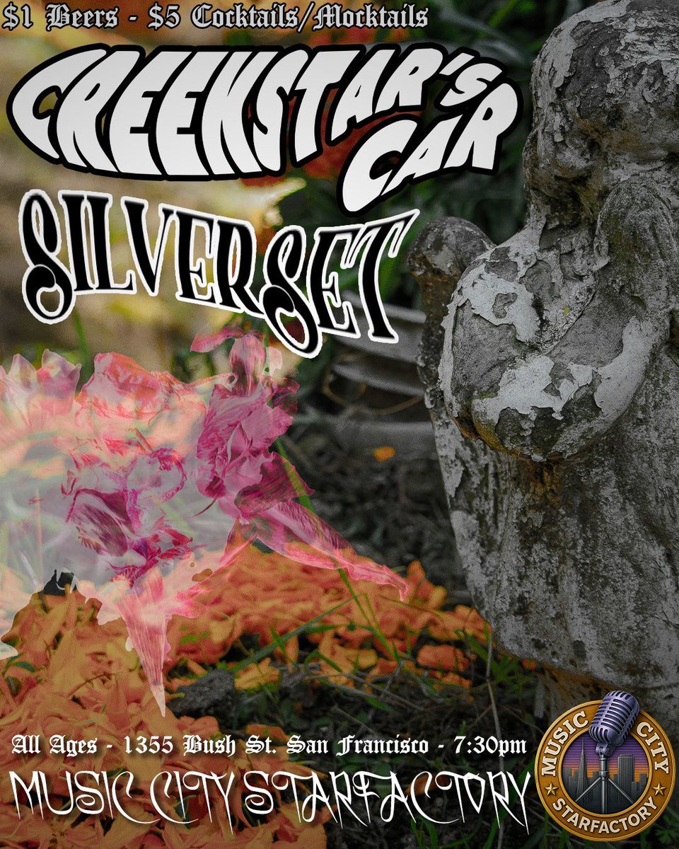 MusicCitySF's tweet image. Our lineup for 11/15 😎 All these amazing artists PLUS karaoke, $1 beers, and $5 cocktails/mocktails. Who else is excited for Saturday night?! #livemusic #sanfrancisco #starfactory #bayarea #thingstodoinsf #bayareamusicians #music #concert #karaoke