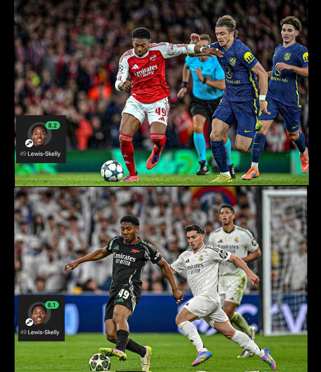 Myles Lewis-skelly had to deal with both  Atletico and Real Madrid.