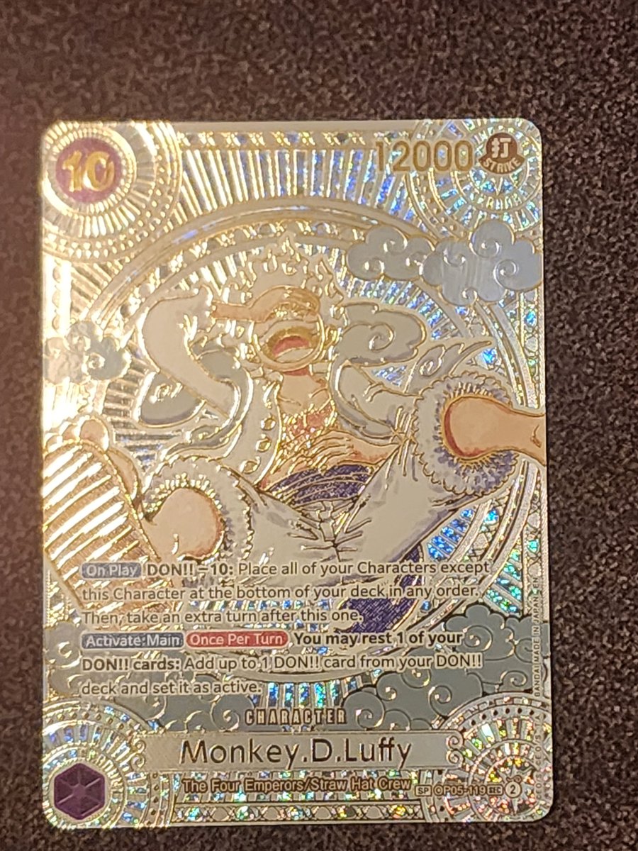 Ladymidnight011's tweet photo. The Gatcha gods has blessed us today with Gear 5 Luffy https://t.co/eSnwJovxfm