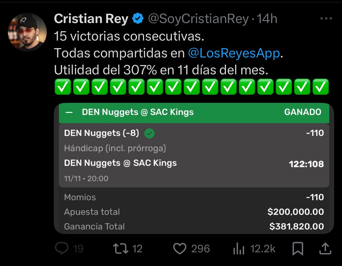 PICKS GRATIS CRISTIAN REY tweet media