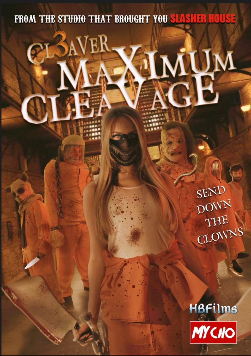 🎬 Fri 16 Jan 8pm -Maximum Cleavage: Cleaver 3 from MJ Dixon 🔪
Killer clown Lil Miss Cleaver is locked in a max-security prison… but her next escape will be bloody unforgettable. 🎭💥

🎟️ thewhitebus.co.uk/film-festivals…

#HorrorOnSea #HOS2026 #IndieHorror #FilmFestival #IndieFilm