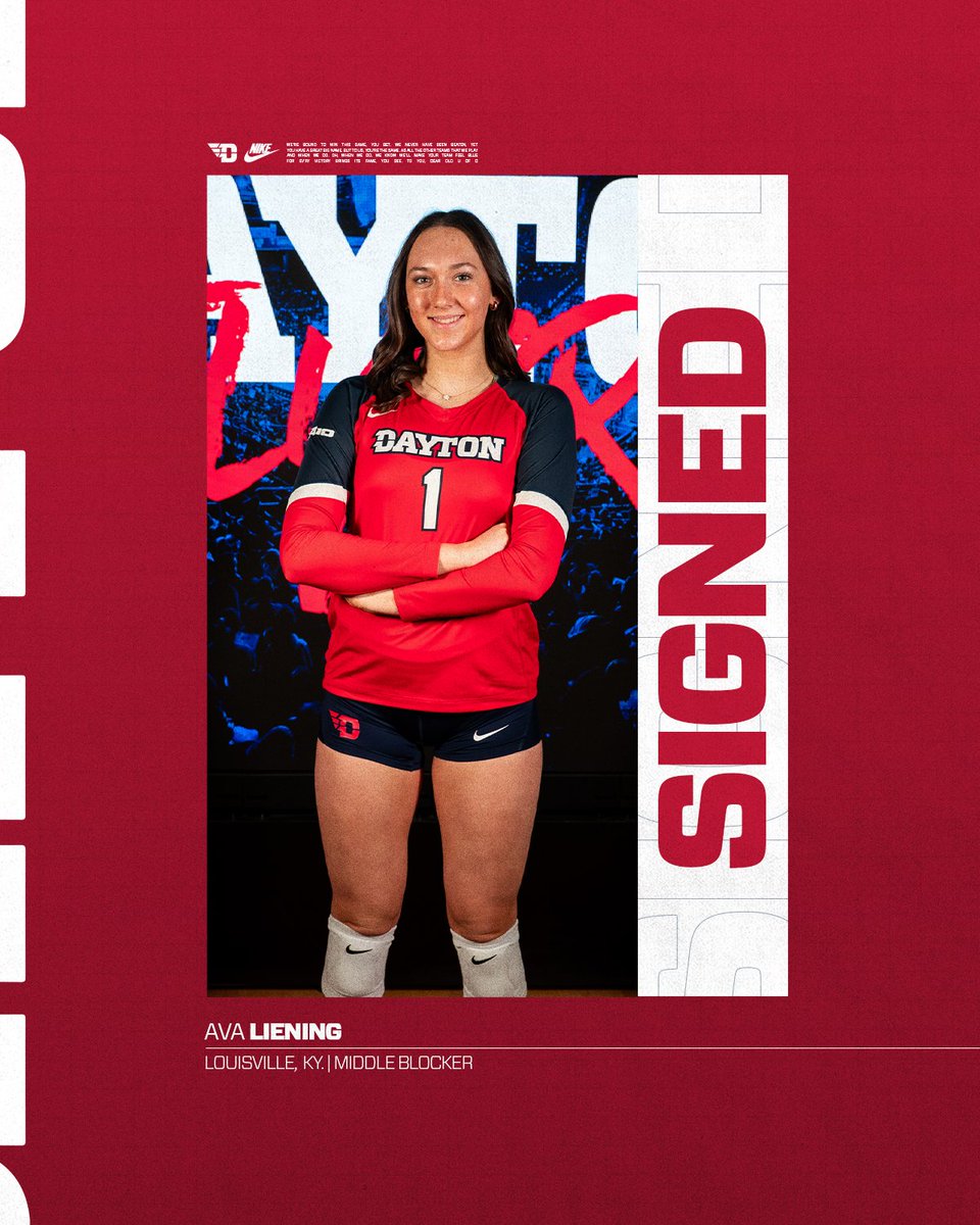 DaytonVB's tweet image. #UDVB welcomes Ava Liening to the Flyer Family! 🙌

#UDVB // #FlyerLegacy