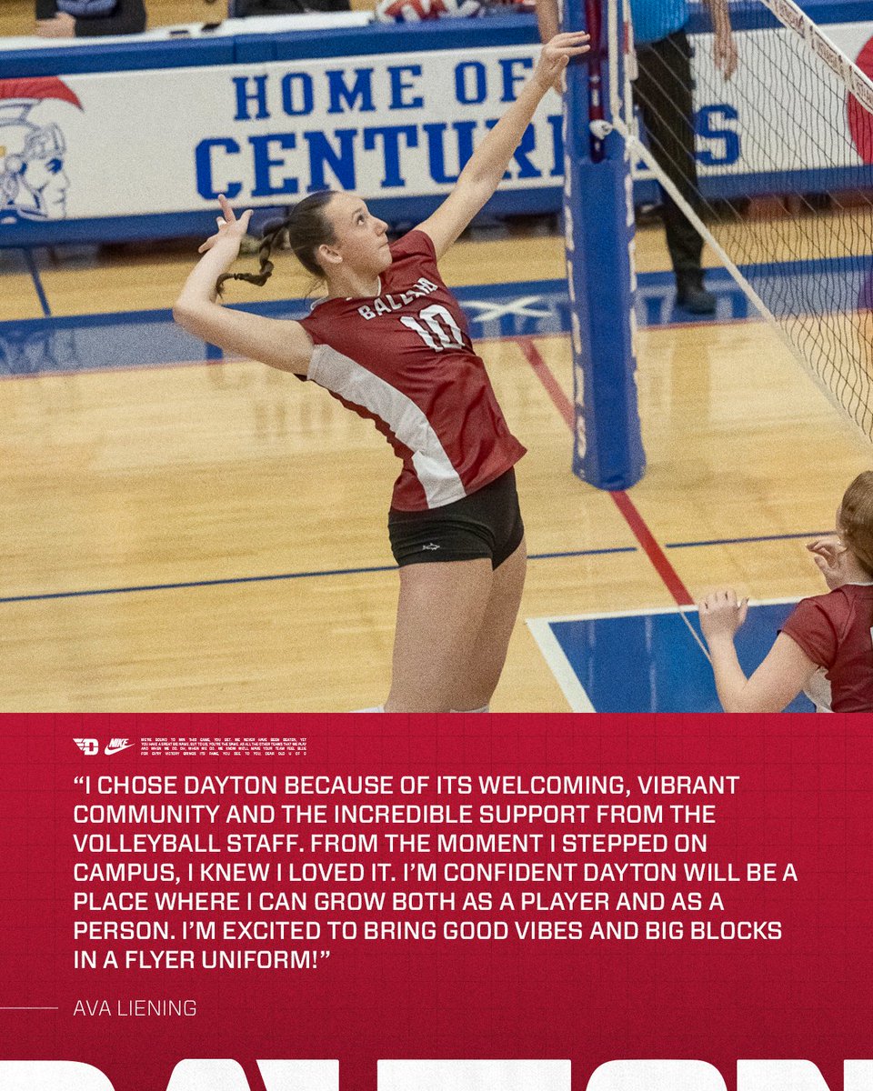DaytonVB's tweet image. #UDVB welcomes Ava Liening to the Flyer Family! 🙌

#UDVB // #FlyerLegacy