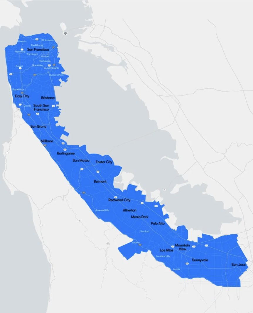 Waymo's can take freeways in San Francisco now! Still in beta but excited for this.