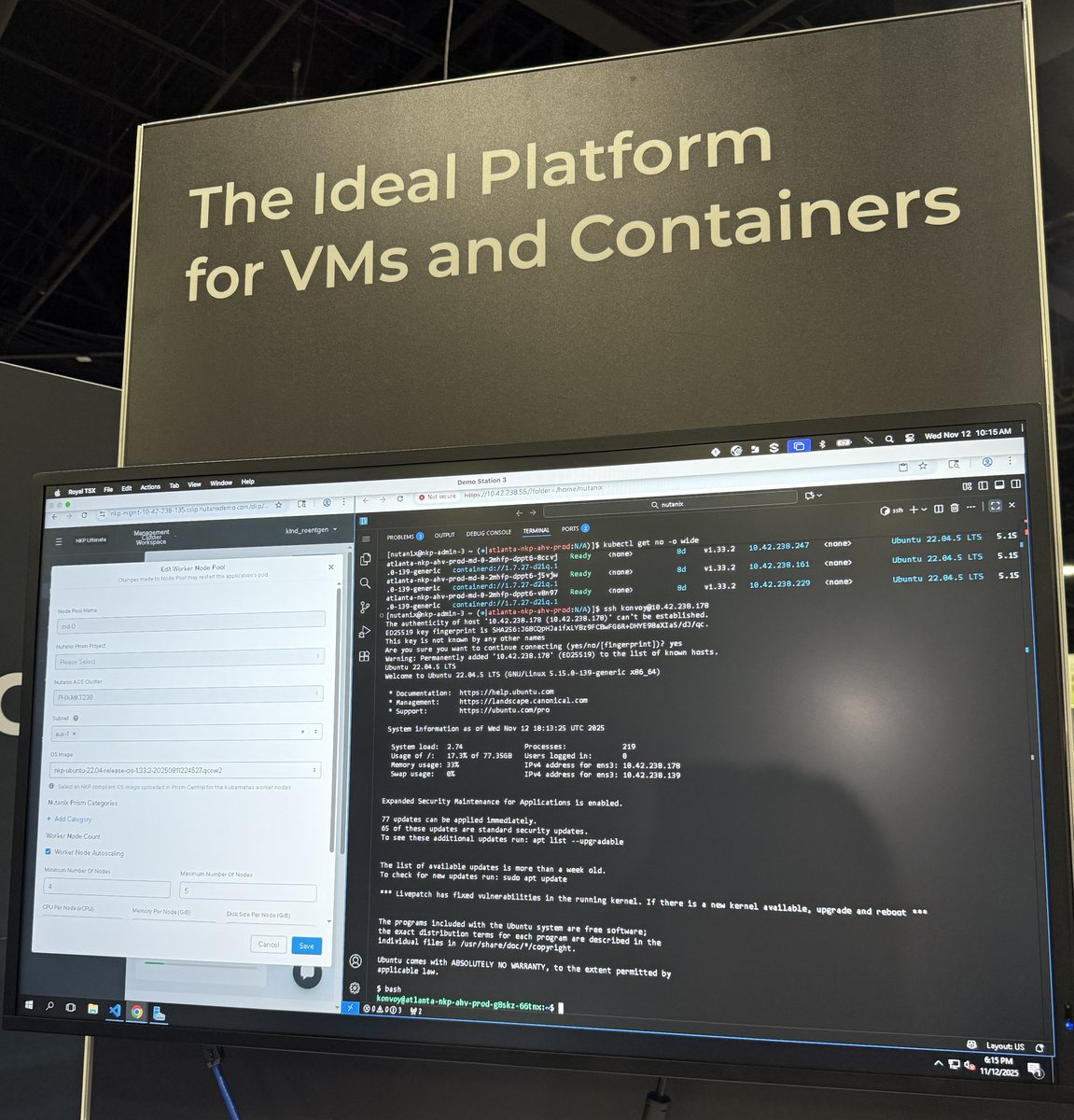 ubuntu's tweet image. Ubuntu sightings 👀

From laptops to live demos, here’s where we spotted Ubuntu powering #KubeCon 🔋

Tag us if you’ve seen Ubuntu in the wild recently! 

 #Ubuntu #Canonical #OpenSource
