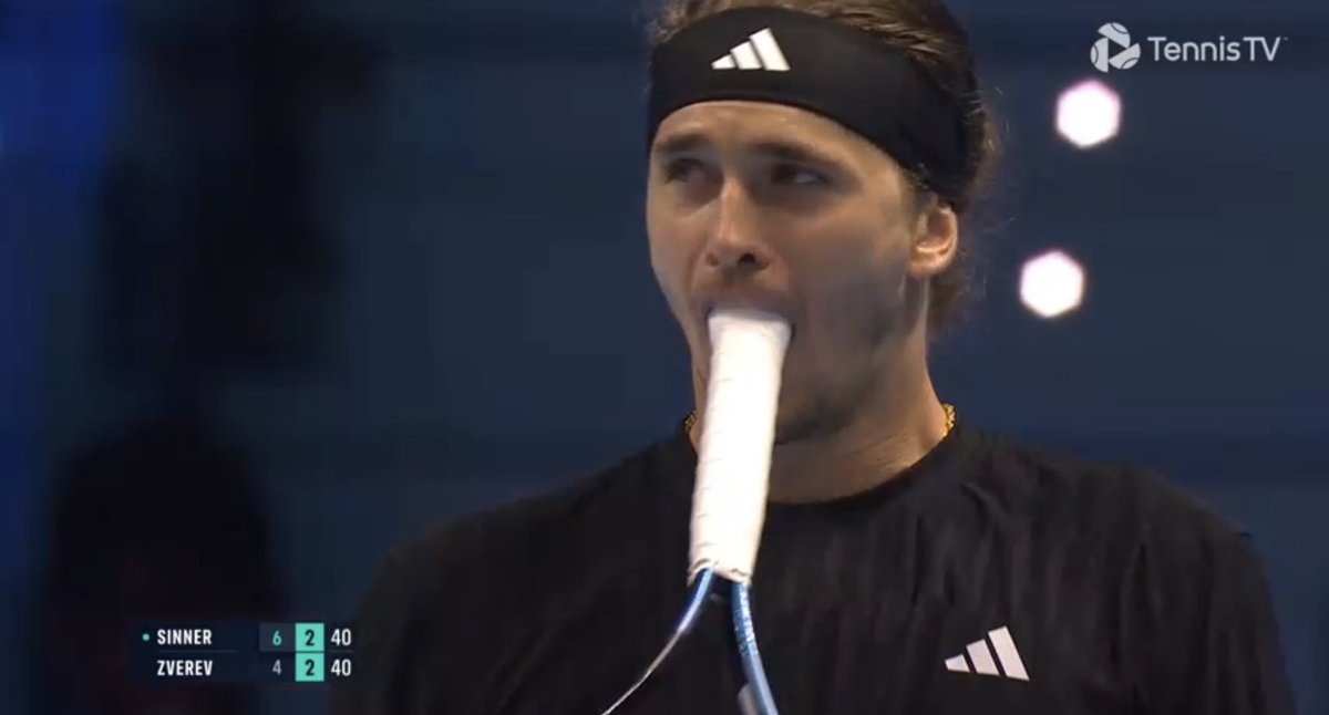 Corretjismo's tweet image. 0/6 en BP para Zverev en el partido. En la mayoría, Sinner ni siquiera lo dejó jugar el punto.

Imposible no caer en la desesperación.