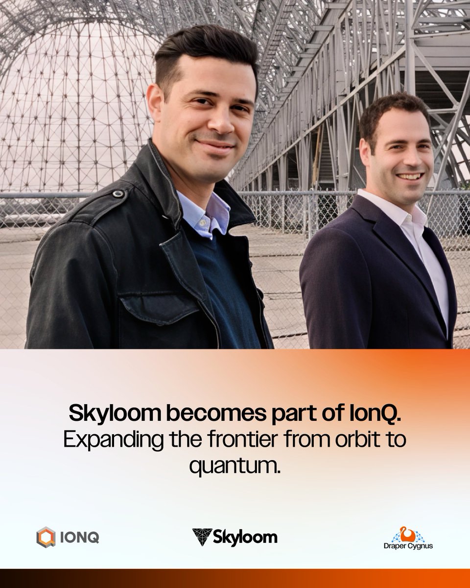 DraperCygnus's tweet image. From an idea born in Argentina to a quantum acquisition 🚀

We backed @SkyloomG when building the space internet sounded like science fiction.

Now it’s part of @IonQ_Inc, proof that deep tech founders from LATAM can shape civilization’s future.