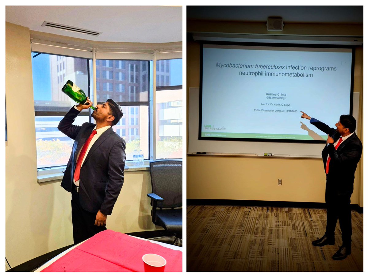 Successfully defended my Ph.D.! Immensely grateful to my mentor and the lab <a href="/SteynTBLab/">Steyn Lab</a>, my committee, collaborators, friends, and family for their support on this journey. 🎉🍾