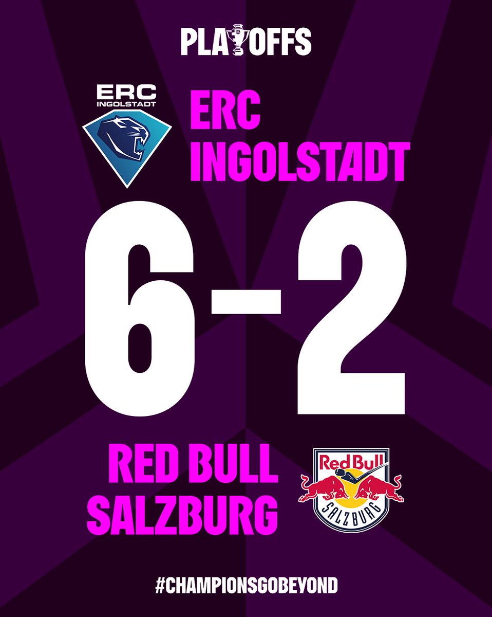 Impressed in front of their faithful home crowd! 💪 A nice advantage for <a href="/ERCIngolstadt/">ERC Ingolstadt</a> heading into the Return Game on the road in Austria 🔜

#ChampionsGoBeyond