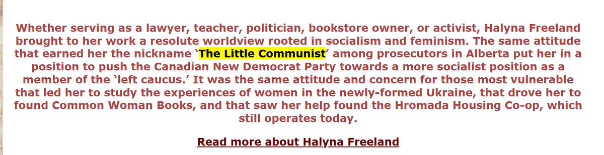 Joe_Meyer1's tweet image. Freeland is a Rhodes Fabian socialist
She is implementing their agenda and her mothers. 

#Halyna #Communist #Antifa