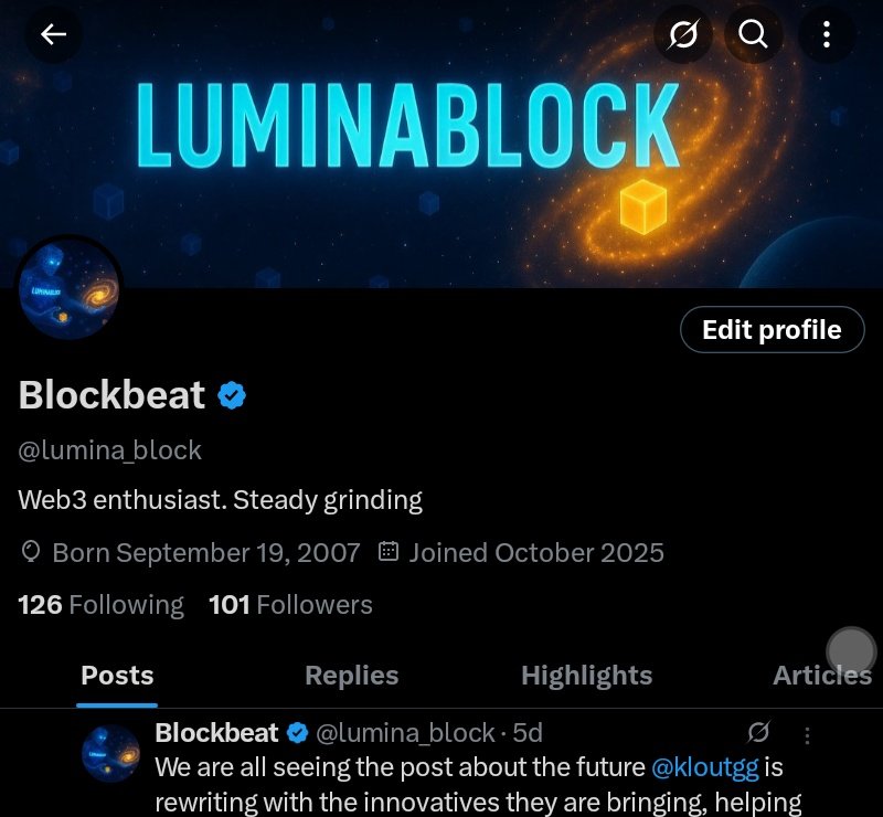 lumina_block's tweet image. Just Hit 100+ followers🙏, it doesn&apos;t stop here, let&apos;s keep growing CT. Keep the steady grind💪