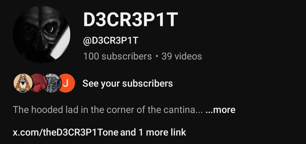 We have officially hit 100 Subscribers on YouTube! Thank you to friends of the channel such as Star Wars Skran, <a href="/Narrowdark/">Narrowdark</a> &amp; <a href="/Captain_Keeli/">Captain Keeli</a> . For sharing my shit to their audiences and reposting the streams. And for co-hosting when I ask even in an hours notice sometime lol. TY!