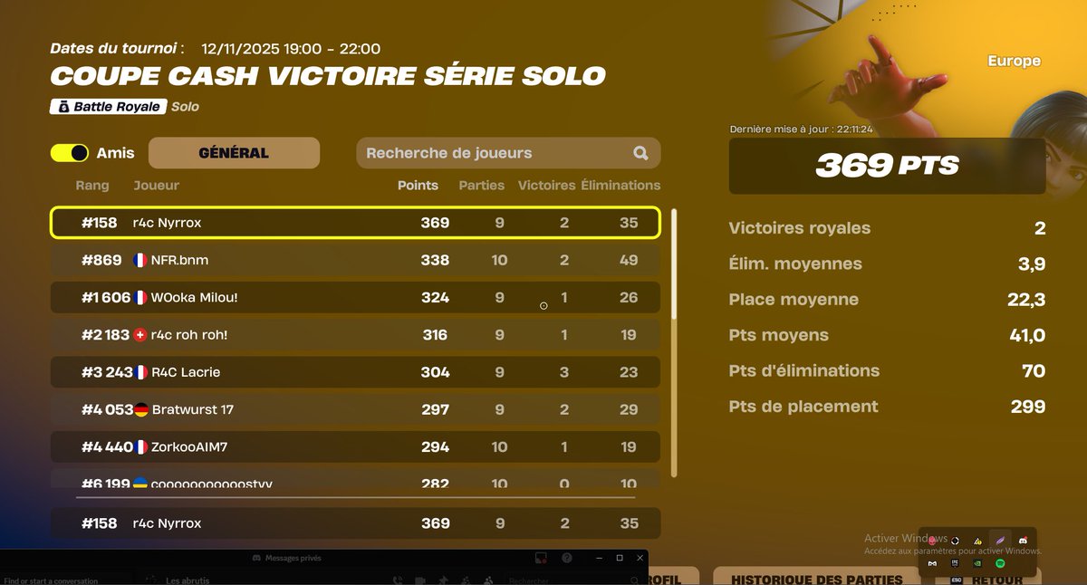 first solo top 158 focus la 2eme <a href="/R4C_Esport/">R4C Esport</a> 🇫🇷🇫🇷