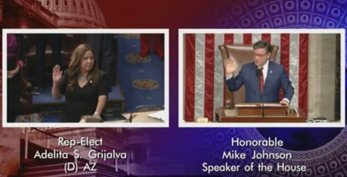 BREAKING 

Weeks after she won her special election, Adelita Grijalva has been sworn-in and is now a member of Congress.
