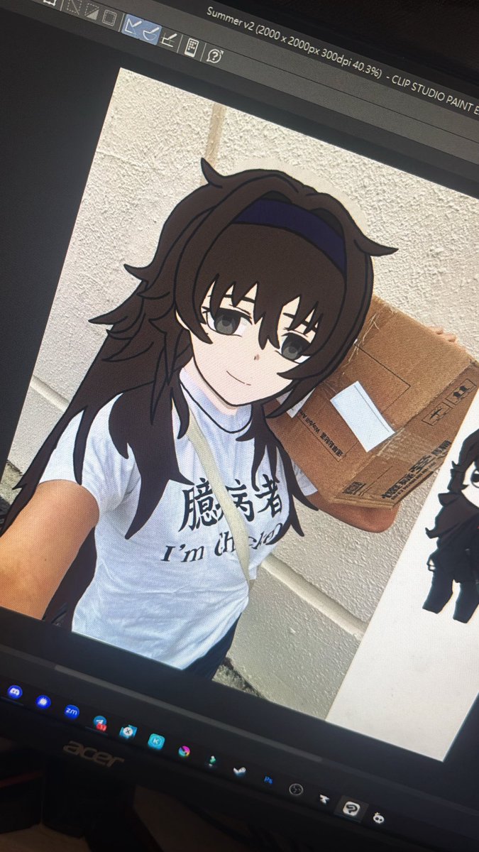 Saw a bunch of tutorials and asked a lot of opinions from friends, summer art update!! :333