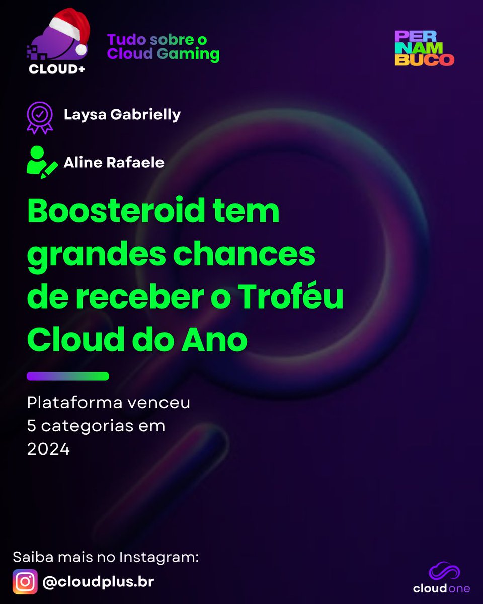 cloudplusbr's tweet photo. O BOOSTEROID tem grandes chances de receber o troféu CLOUD DO ANO em 2025. A plataforma venceu nessa modalidade em 2024, além de levar o prêmio Promessa Para 2025. 

Será que o cenário vai se repetir este ano? Saiba mais aqui 👇🏻
https://t.co/winQMQY6Pm

#cloudgaming #boosteroid https://t.co/D5Vys5DFp0