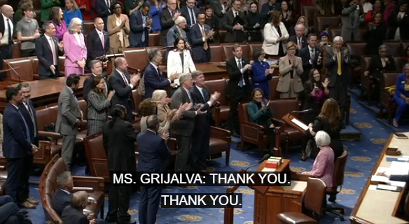 UnidosUSAF's tweet photo. Finally! Adelita Grijalva is sworn in to represent #AZ07 in Congress! https://t.co/ifEI9mP9E2
