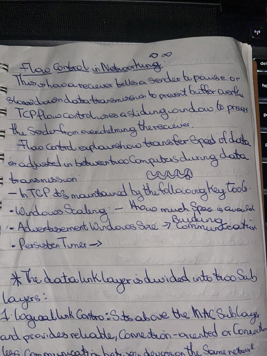 amyy_nwa's tweet image. Day 6/100 #100DaysOfNetworking

Today I revisited TCP/IP where sequences and acknowledgement numbers prevent receiver buffer overflow. I also explored proxy ARP, a technique in which a router responds to arp requests on behalf of hosts in different subnets using its own MAC add