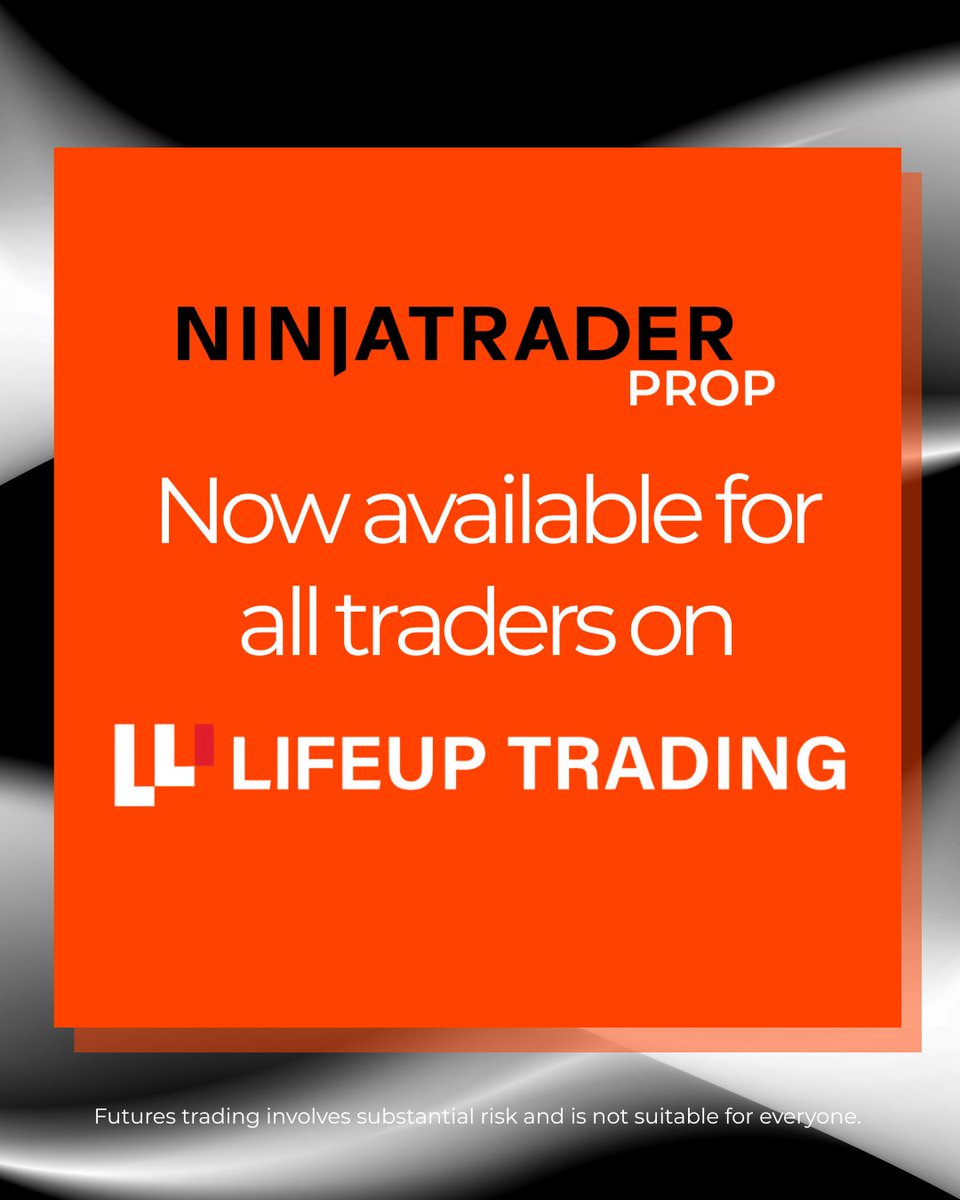 New and existing LifeUp Trading traders now have access to NinjaTrader Prop’s comprehensive trading toolkit, built for the realities of prop trading. Learn more about the platform: bit.ly/4oNlRd2