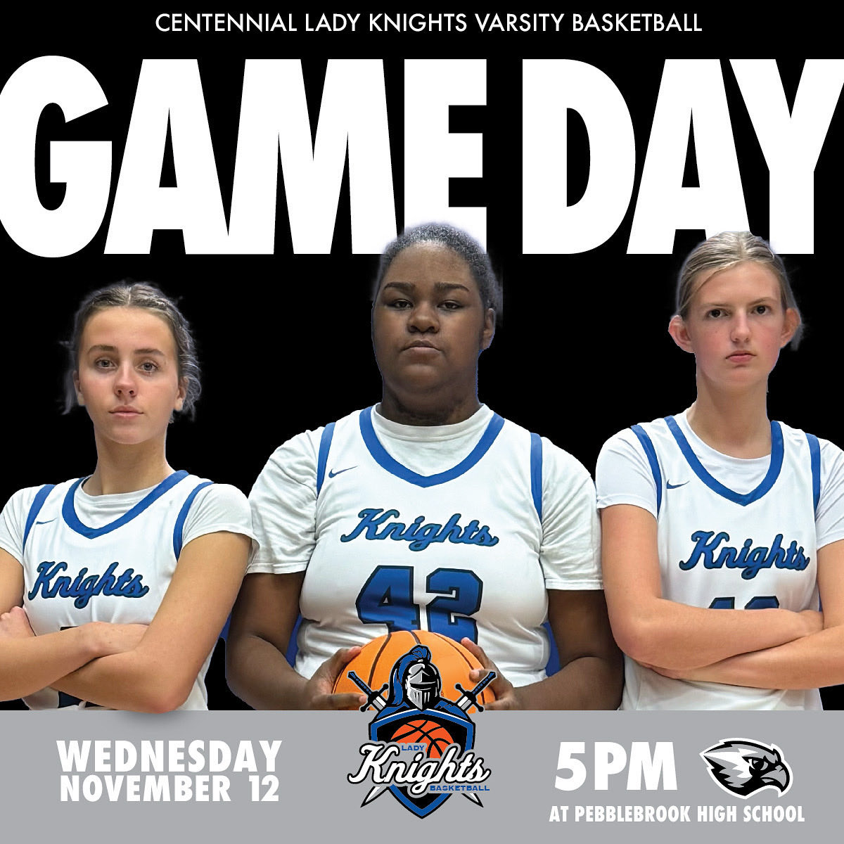 LETTSSS GOOOO‼️

🕰️ 5:00pm
📍 Pebblebrook HS
🆚 Falcons