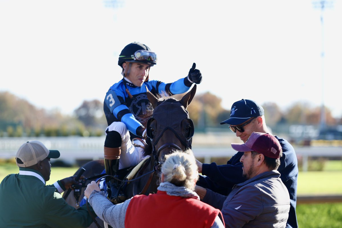 Forgotten in a kill lot. Rescued. Reborn.
Today, Awesome Hawaiian broke his maiden on debut for Will Walden &amp; Irad Ortiz Jr 💙
From near tragedy to triumph — this one’s for every horse who just needed a second chance. 🌺🐴