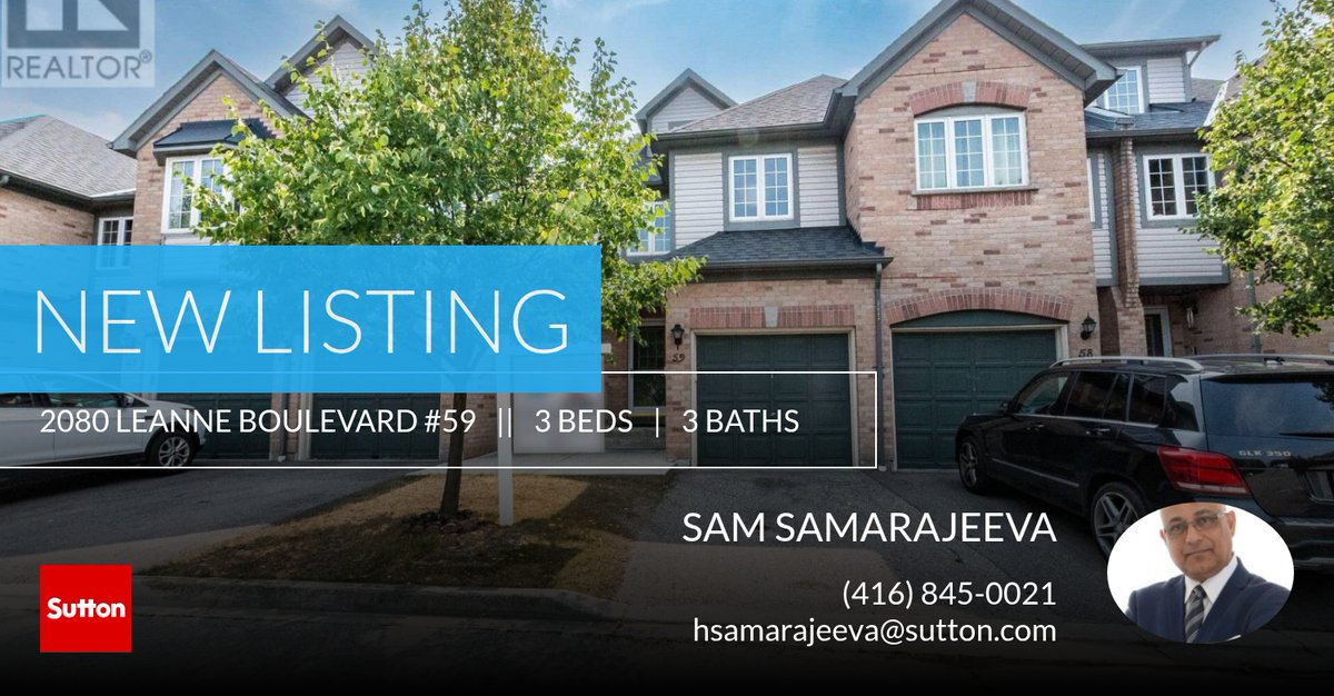 SamTheRealtor's tweet image. 📍 New Listing 📍 Take a look at this fantastic new property that just hit the market located at 2080 Leanne Boulevard #59 in Mississauga (sheridan). Reach out here or at (416) 845-0021 for more information

Sam Samarajeeva samsamarajeeva.sutton.com/showcase/2080-…