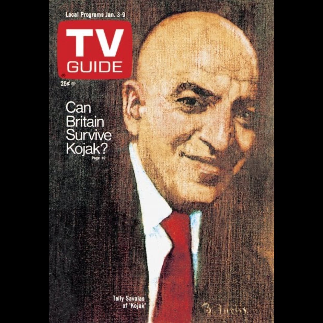 70sTVDetectives's tweet image. #TellySavalas of #Kojak appeared on the cover of #TVGuide the week of January 3-9, 1976. #70sTVDetectives