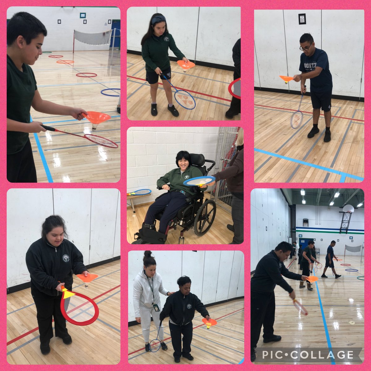 LipoMigena's tweet image. Practicing badminton and learning new skills with ⁦⁦@erica_dugas⁩ @GoetzGators #PhysicalLiteracy #HPE #DPA