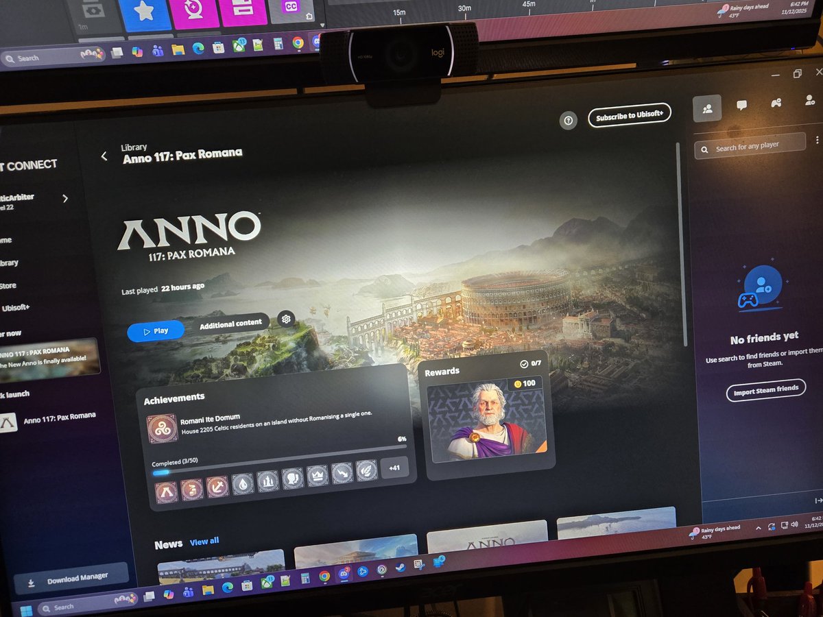 🟣 GOING LIVE

Diving back into Anno 117: Pax Romana!

Starting off building our military and hoping to expand to another island.

twitch.tv/staticarbiter
