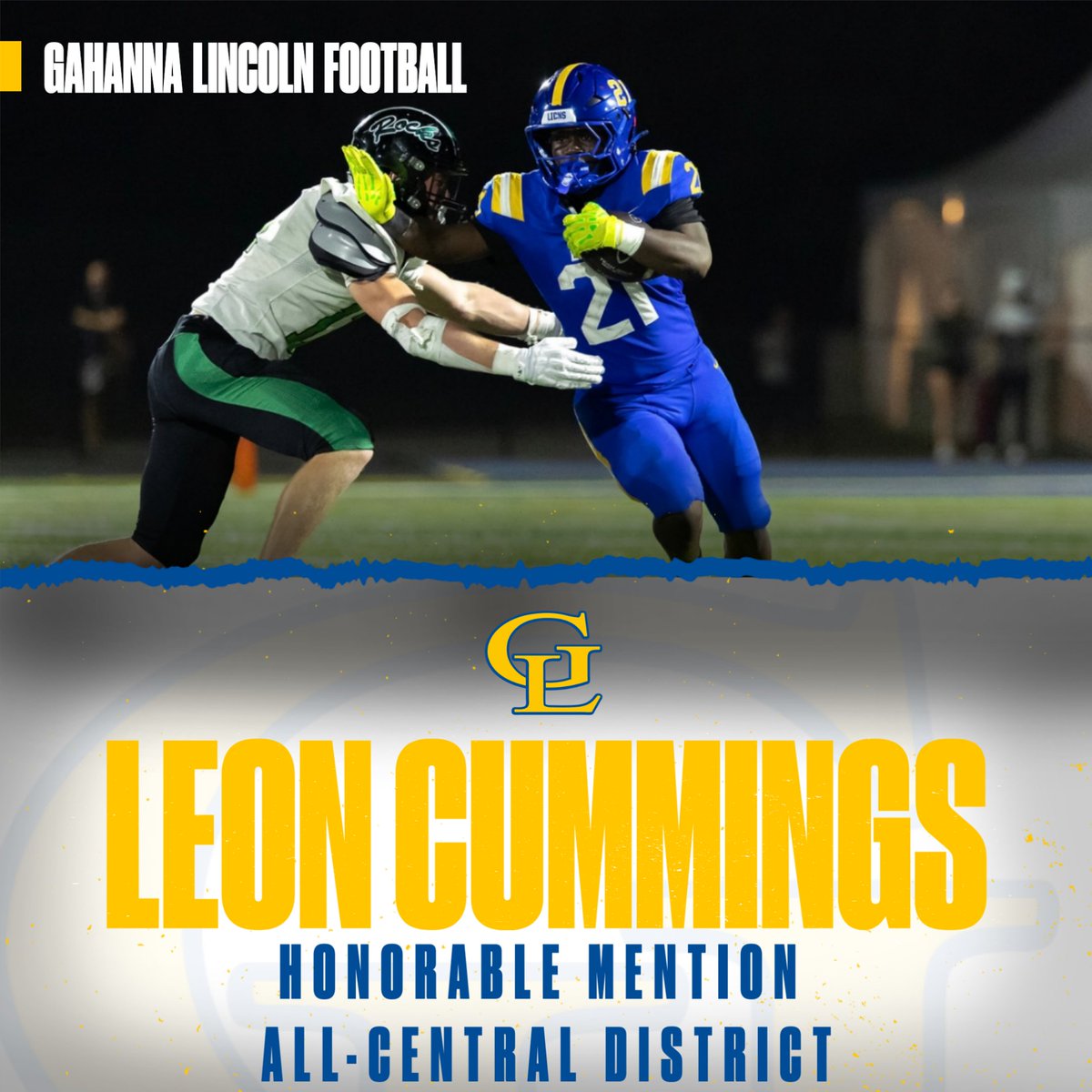 Congratulations on your All-District honors, well deserved! <a href="/Barack1314/">Leon Barack Cummings</a> #WeAreLions #BleedThisBlue