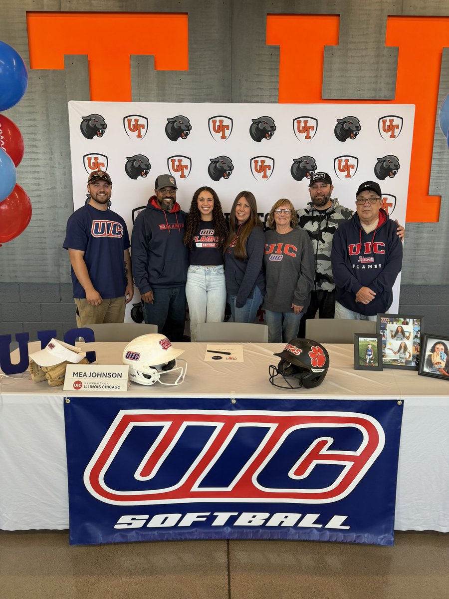 Congratulations to Mea Johnson and her family on signing her National Letter of Intent today! 

Mea will be continuing her academic and softball career at University of Illinois Chicago. #GoFlames🔥
