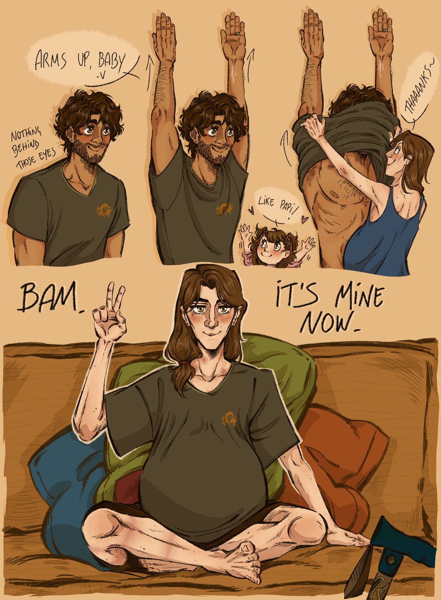 Silirium1's tweet image. Day 4 of Pregnant Viktor Week 💛🩵
Maternity clothes (it's all about stealing) 🥷🏻
#pregvikweek #jayvik #arcane