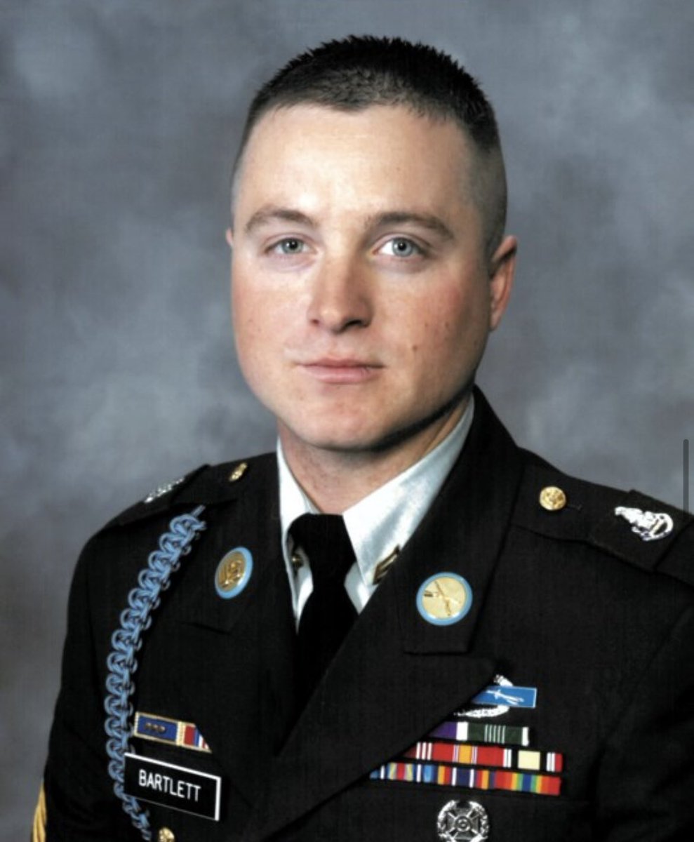 Rest In Peace, Soldier. Thank you for your service and sacrifice. Sgt. Bartlett was a U.S. Army veteran, who served two combat tours in Iraq with the 10th Mountain and was loved and respected by all who knew him. Sgt. Bartlett was passed away on July 15, 2021, in the line of