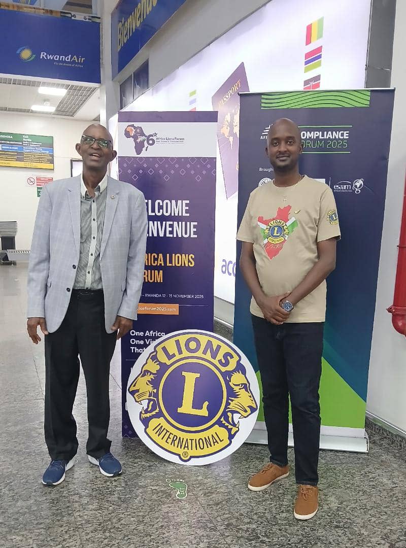 This morning, <a href="/LionsClubBuja/">Lions Club Bujumbura Doyen</a> Pdt Elvis Nkurunziza and PDG Yves Sahinguvu departed for #Kigali to attend the 6th <a href="/AfricaLionForum/">Africa Lion Forum</a>, scheduled for November 12–15, 2025.<a href="/lionsclubs/">Lions International</a> <a href="/LionsD409/">LIONS D409</a> #weserve