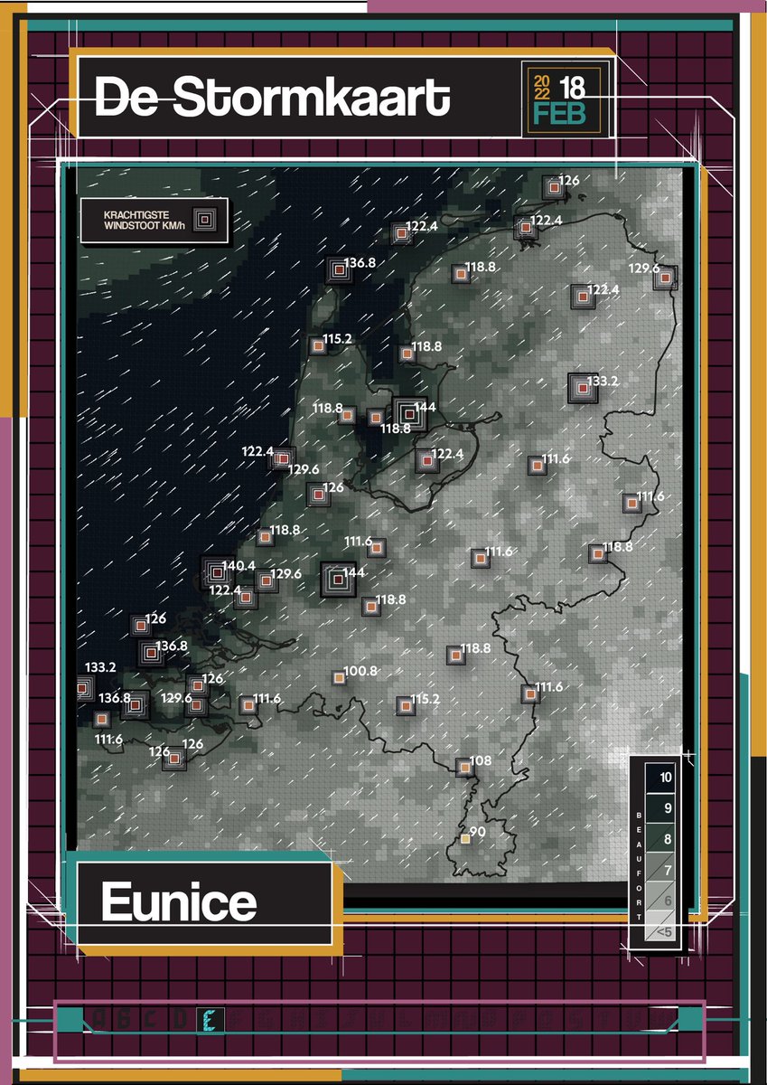 DieTukkerfries's tweet image. #30mapchallenge day 10 air

Storm map Eunice, 18 februari 2022