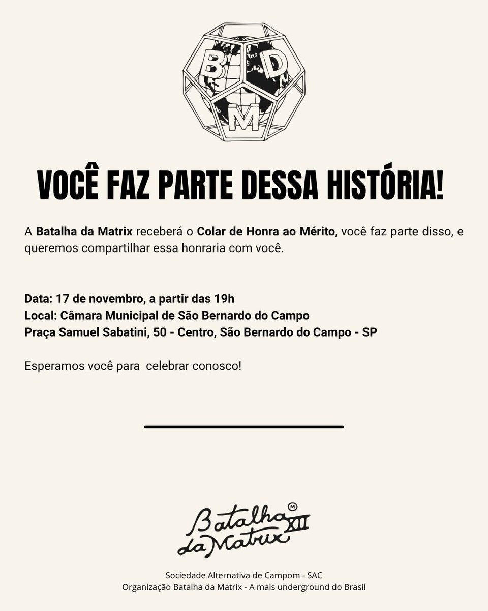 Batalha da Matrix tweet media