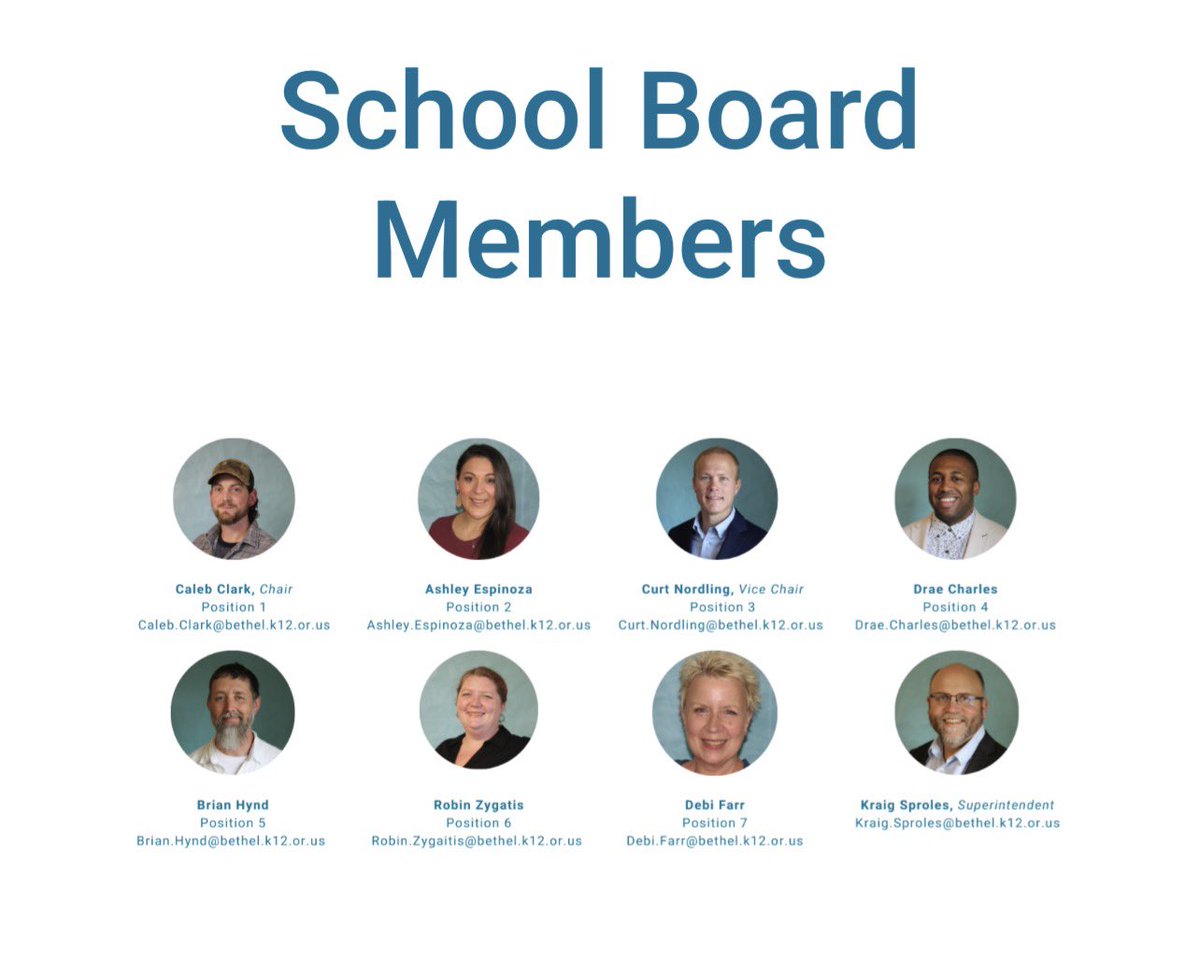 ConserveRight's tweet image. Here’s some contacts and emails for all the board:

Phone: 541-689-3280
Fax: 541-689-0719
bethelinfo@bethel.k12.or.us