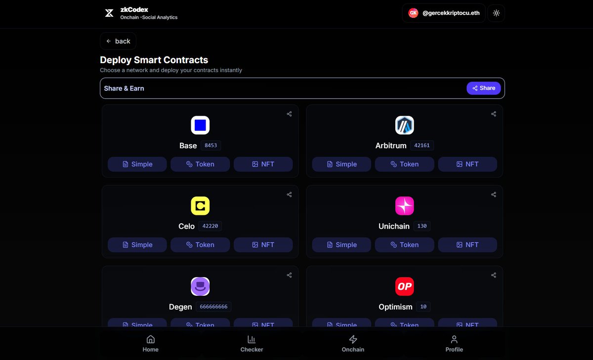 ✨zkCodex Artık Farcaster ve BaseApp'te!

<a href="/zkcodex/">zkCodex - Wallet Tracker</a> olarak mini app çıkardık. Artık #Farcaster ve BaseApp cüzdanlarınızın onchain aktivitesini zkCodex mini appleri ile artırabilirsiniz⏬

🔗Farcaster Mini App: farcaster.xyz/miniapps/SkYEO…
        BaseApp: mini.zkcodex.com

Halâ