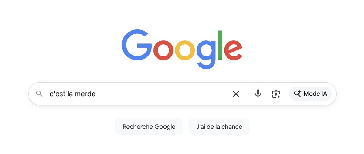 Greg0ry's tweet image. Mode IA activé sur Google chez moi ce soir.
Et vous ?