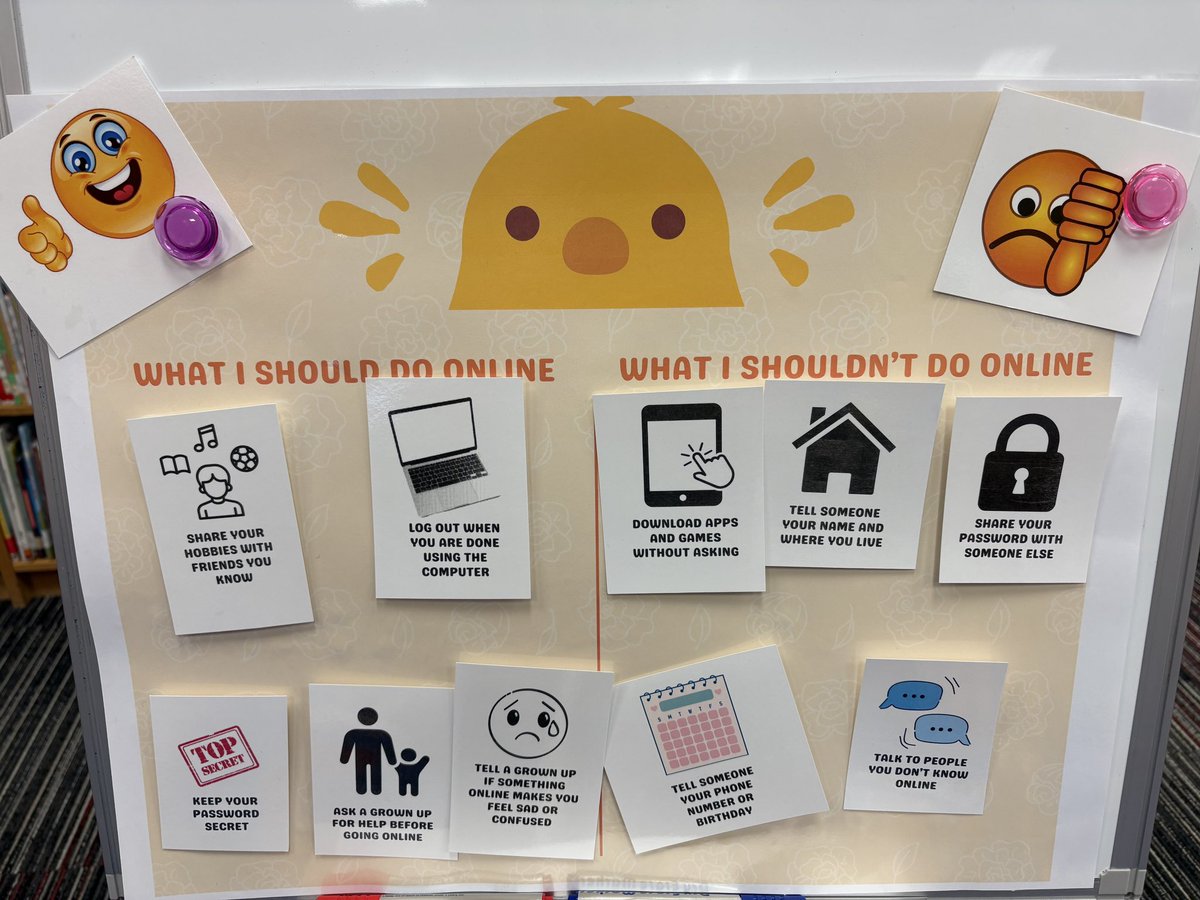 WallarooLibrary's tweet image. Chicken Clicking and the do’s/don’t’s of being online with kinder today @PISDlibraries