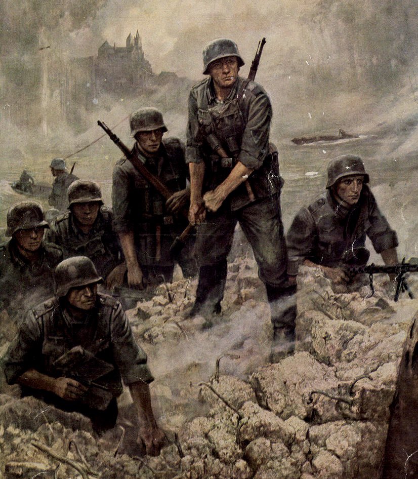 unconquered_sol's tweet image. Übergang am Oberrhein, 1940
— Wilhelm Sauter (1942)