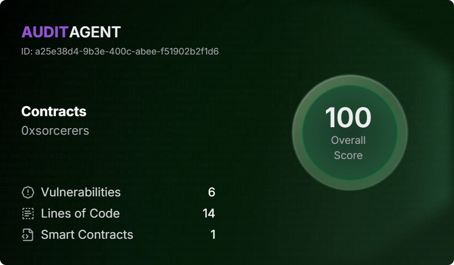 spartaonsonic's tweet photo. Check out our Audit security score for our centerpiece to the @SpartaOnSonic ecosystem, our upcoming Soul of Sparta erc20 token! 
Repository: Contracts 
Score: 100/100  
https://t.co/X4LNu2pn9p https://t.co/FCOHs871vw