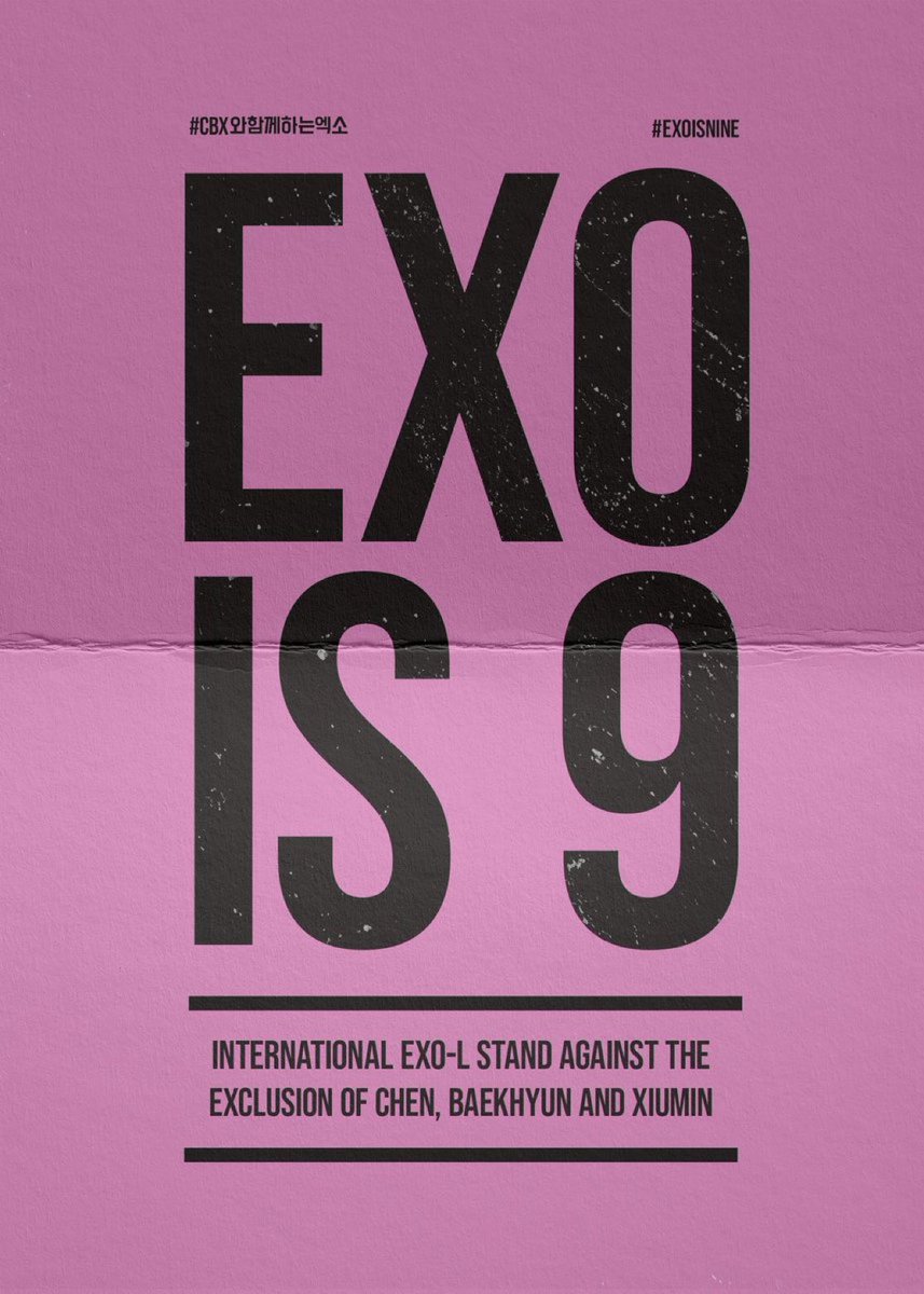 NemoAhm11768866's tweet photo. 우리는 EXO-L로서 CBX가 EXO에서 제외되는 것을 강력히 반대합니다. 우리는 9 명의 멤버가 함께하는 EXO를 원합니다. CBX는 EXO의 정당한 멤버이며, 반드시 함께해야 합니다.

WE ARE NINE
#EXOLwantsCBXwithEXO 
#CBX_IS_EXO 
#시우민첸백현_엑소와함께
@weareoneEXO @SMTOWNGLOBAL https://t.co/iyQ0KUGG4z