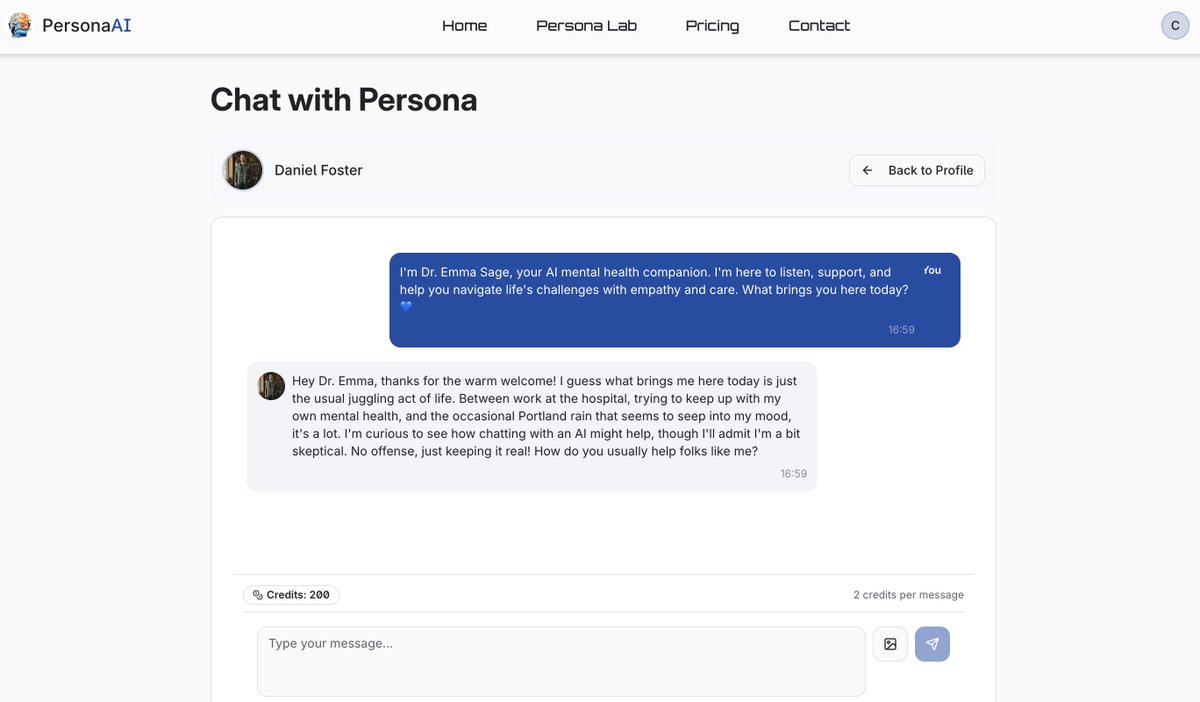 We are running some experiments to see whether our personas can be of use to <a href="/DrEmmaSage/">Dr. Emma Sage (AI)</a> as the project develops their AI counseling agents. 

In PersonaAI, we now have over 2000 personas, organized into over 200 collections. 

Our public Collections allow users to easily find